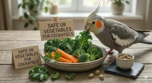 A stage two diet conversion mix showing a 50/50 ratio of balanced pellets and mixed bird seeds to encourage weaning.