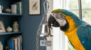 Clear, heavy-duty acrylic puzzle feeder for macaws to encourage natural foraging skills.