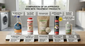 Checklist of long-term bird mite prevention steps including nest removal and proofing for UK homes.