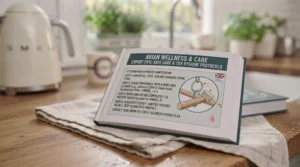 An open veterinary care guidebook showing a detailed page titled 'Expert Tips: Safe Cage & Toy Hygiene Protocols', complete with illustrations and step-by-step cleaning instructions.[cite: 10]