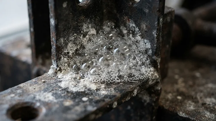 Deep clean spray for parrot cages softening baked-on droppings prior to wiping